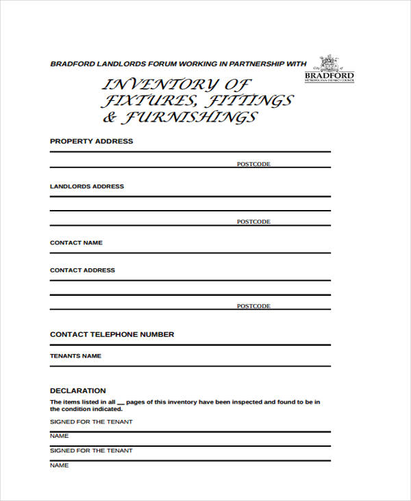 34+ Sample Inventory