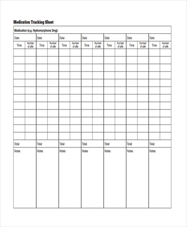 9+ Medication Sheet Templates - Free Sample, Example Format Download