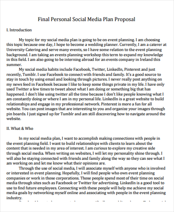 19+ Social Media Proposal Templates -Free Word, PDF Format Download