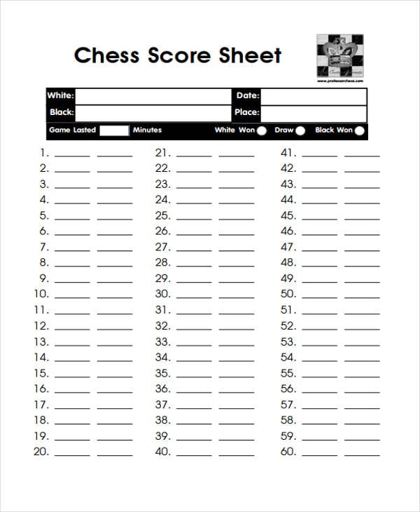 score chess