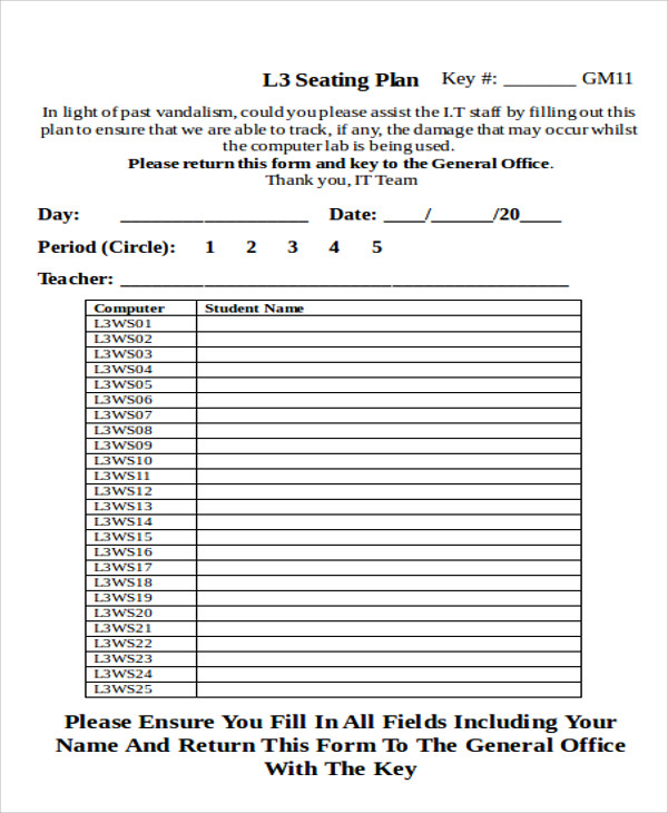 seating plan for office