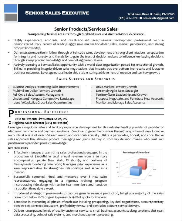 20 Executive Resume Templates PDF DOC