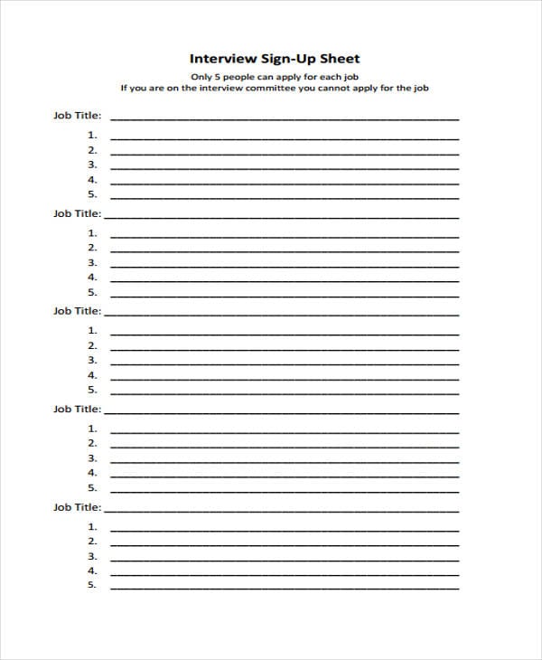 Interview Sheet Template 10 Free Pdf Word Format Download