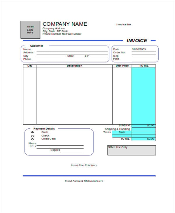 21+ Invoice Templates in Excel