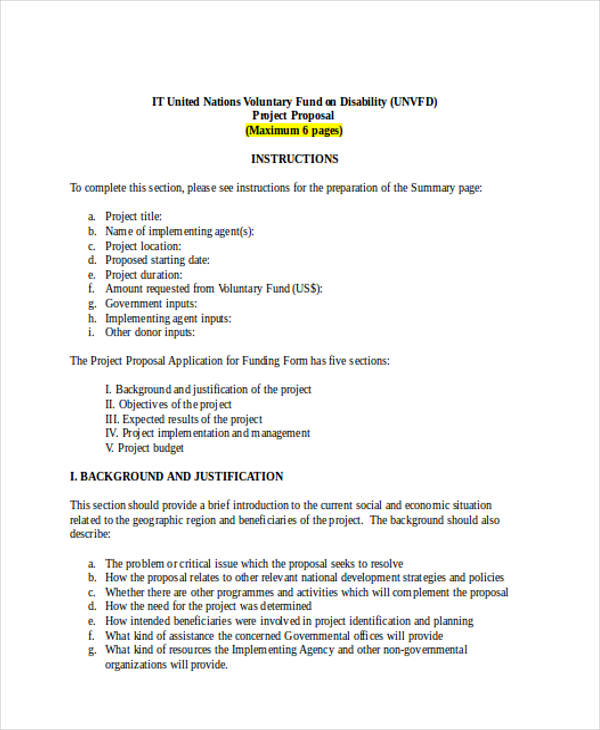 simple it project proposal template