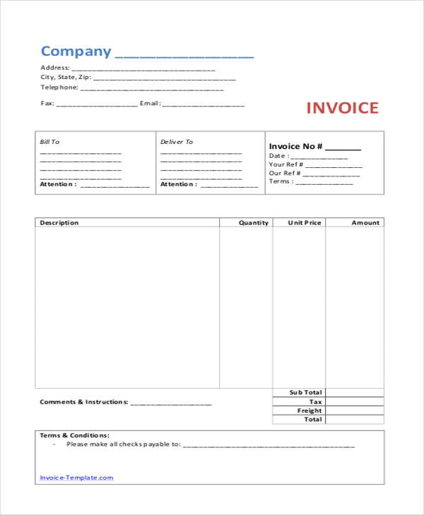 9 bakery invoice template free word pdf excel format