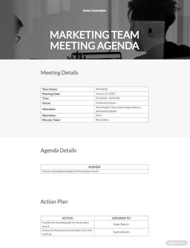 simple meeting agenda template