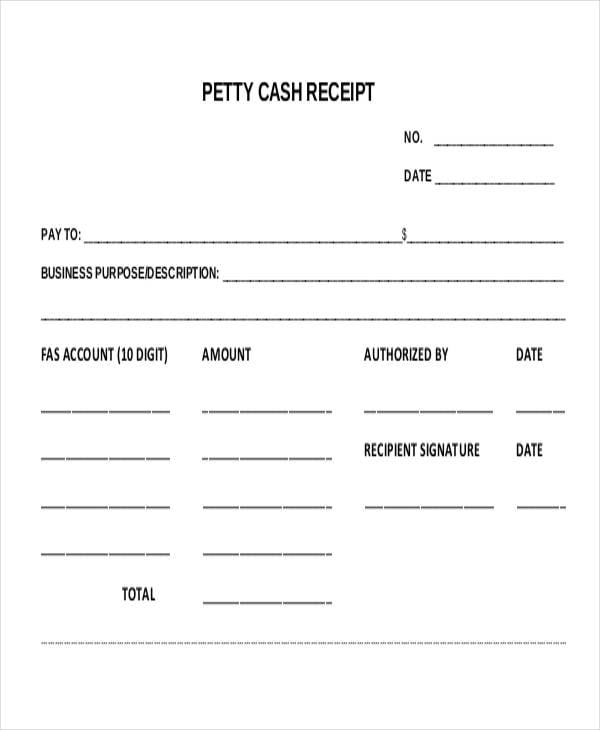 simple petty cash in pdf
