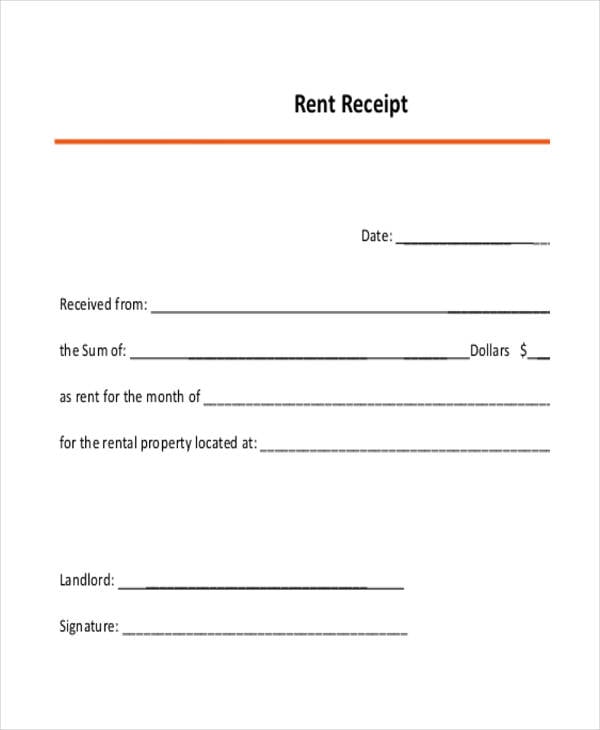simple rent in pdf