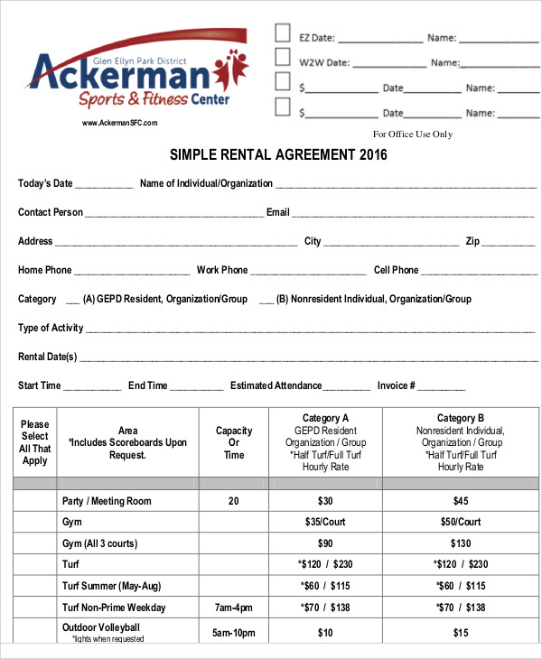 12+ Rental Agreement Templates - Free Sample, Example Format Download | Free & Premium