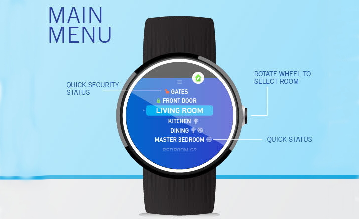 smart watch home app design