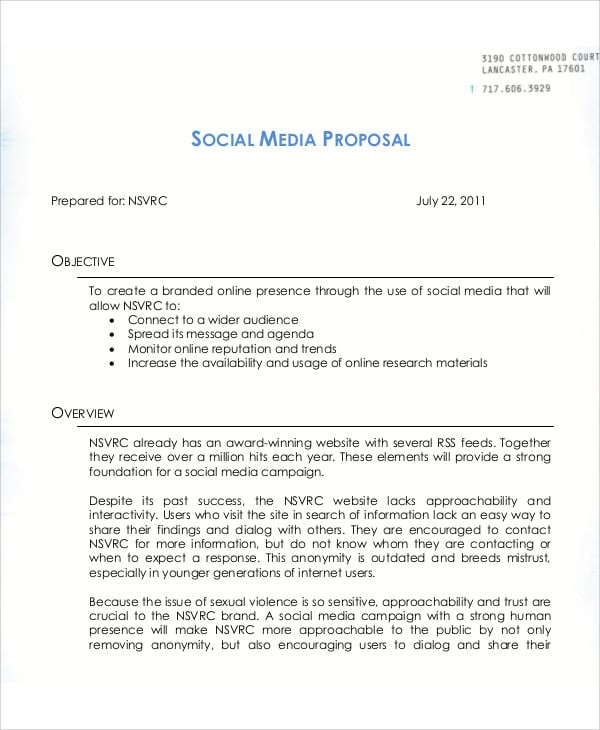 11  Campaign Proposal Templates Word PDF