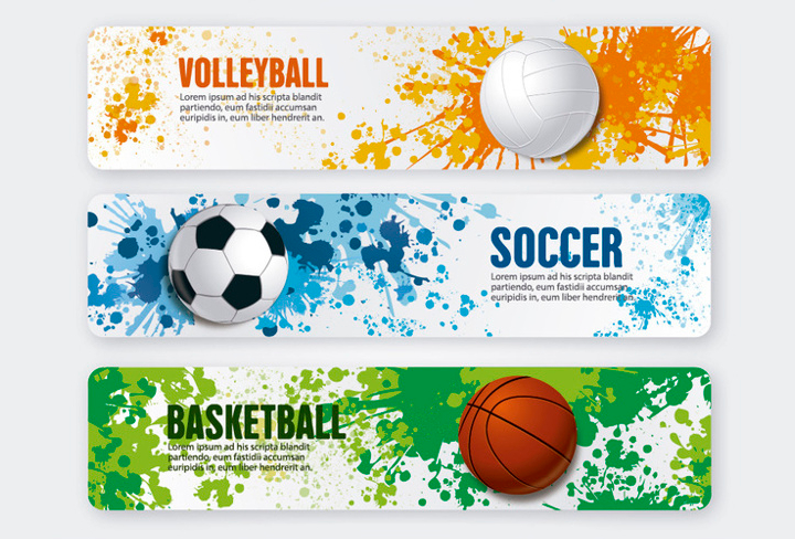 free sports banner templates for photoshop
