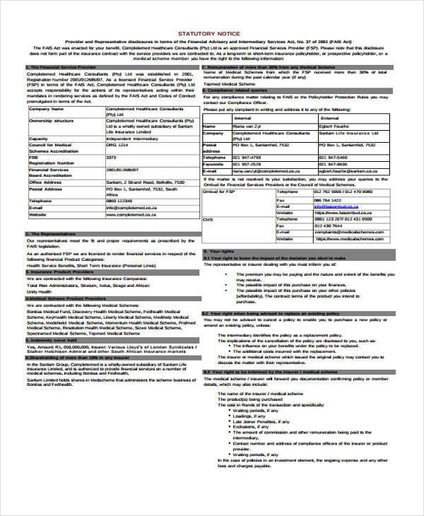 Statutory Notices File Demand Notice Templates - 5+ Free Word, PDF Format Downlaod