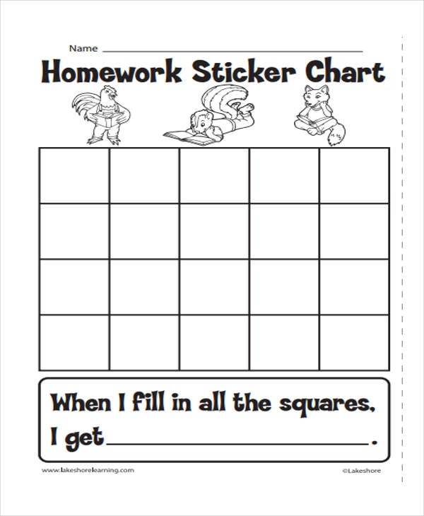 sticker homework