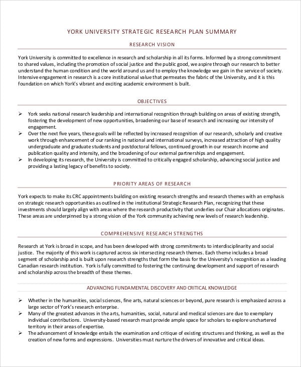 research strategic plan pdf