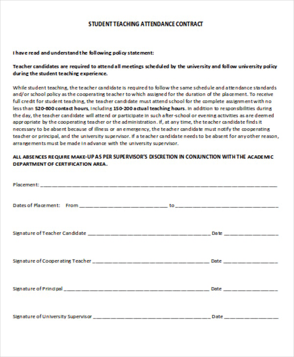 24+ Student Contract Templates Word, PDF