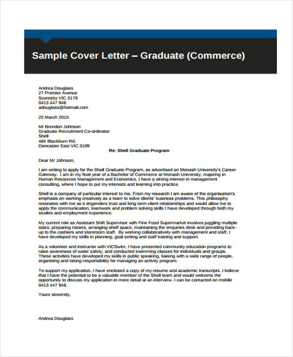 cover letter for school student