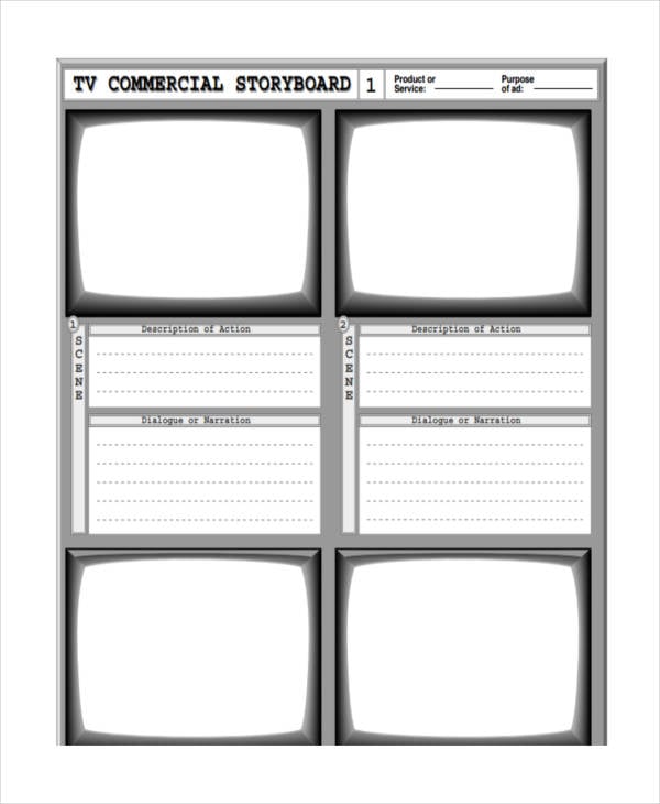 tv commercial storyboard
