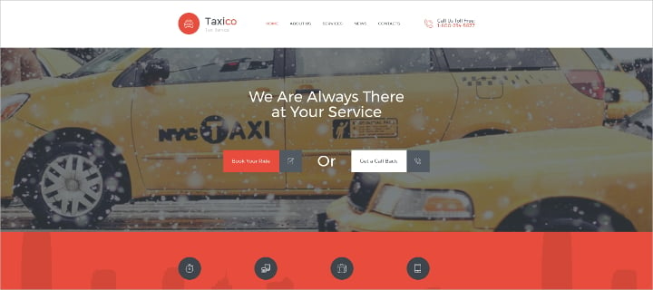 taxico website template