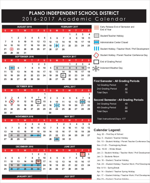 7+ Teacher Calendar Templates - Free Sample ,example Format Download