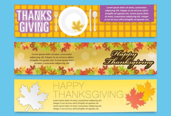 thanksgiving banners