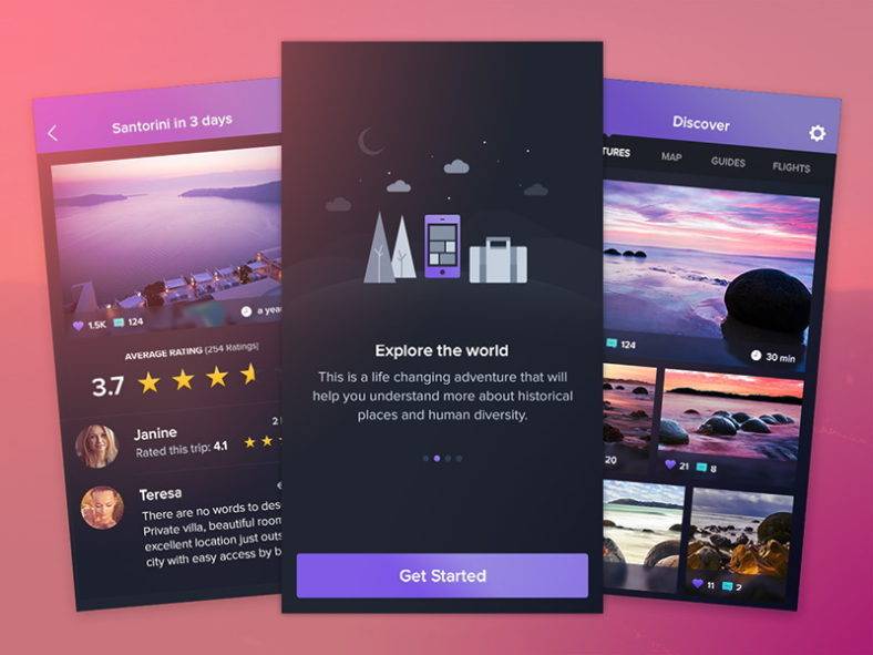16 Travel App  Designs  Free Premium Templates