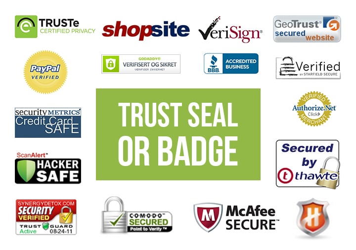 trust seal or badge