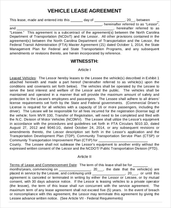 17+ Lease Contract Templates - Docs, Pages, Word, PDF