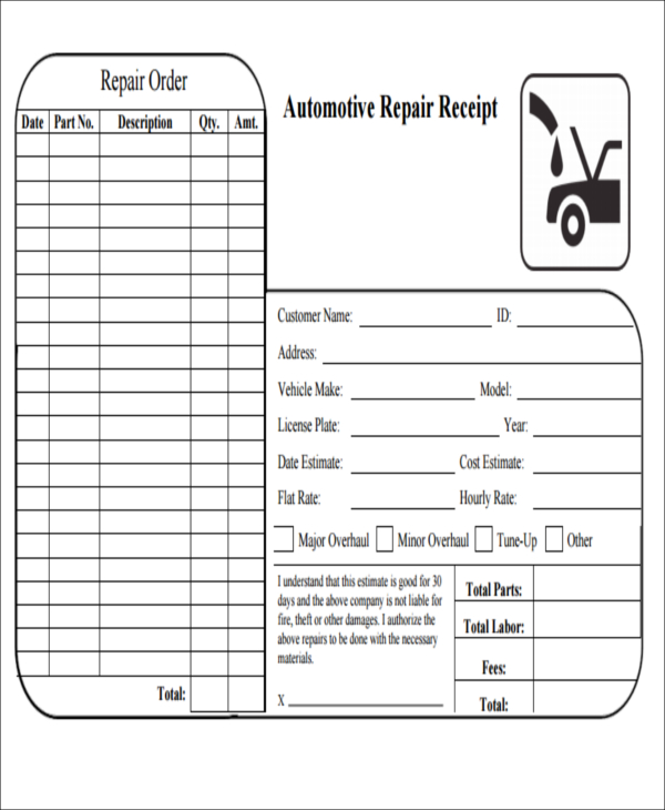 free car wash receipt template word pdf eforms get our image of car