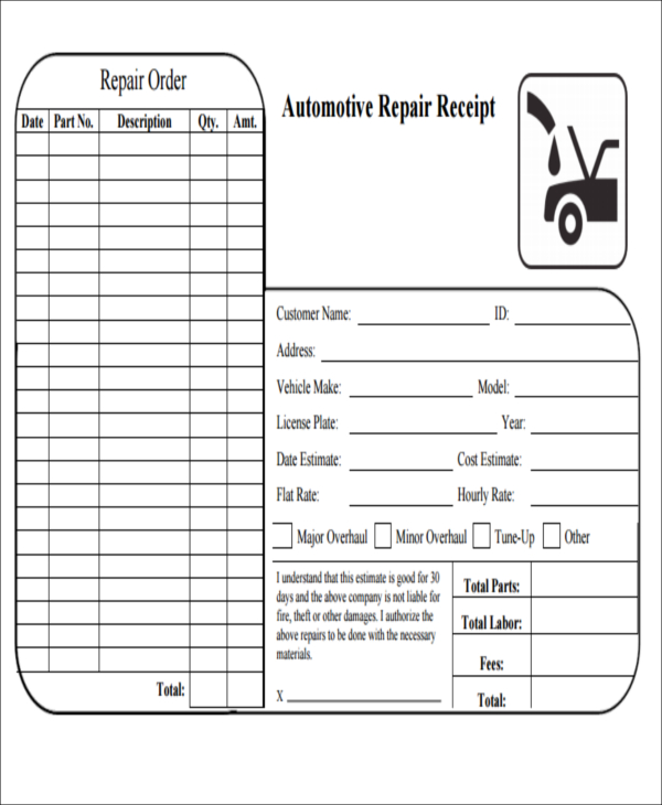 Free Car Wash Receipt Template Word Pdf Eforms Get Our Image Of Car Detailing Receipt Template