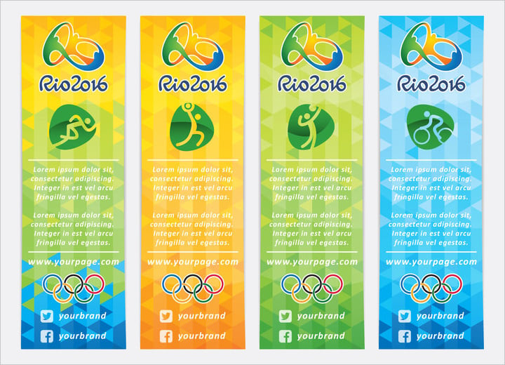 vertical olympic banner
