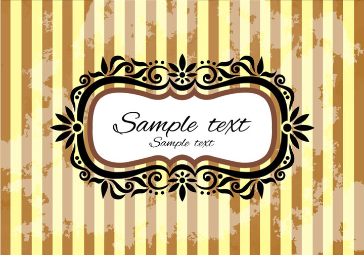 vintage frame vector