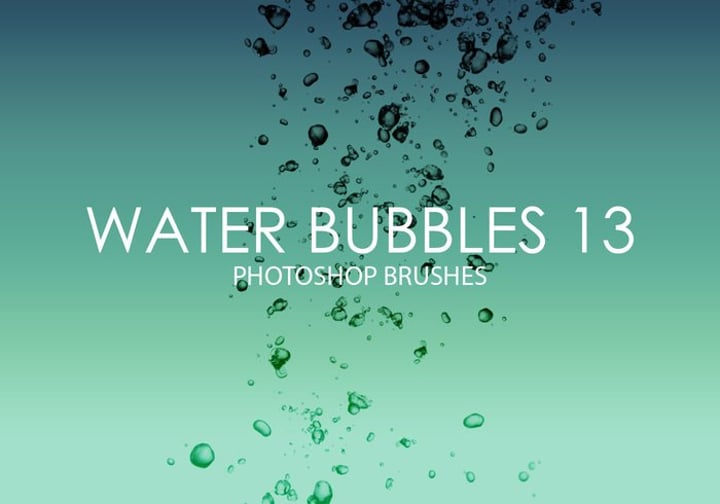 water bubbles brushes
