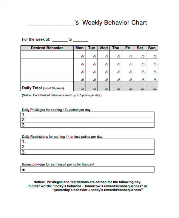 33+ Blank Chart Templates in PDF | Word | Excel | Numbers | Pages ...