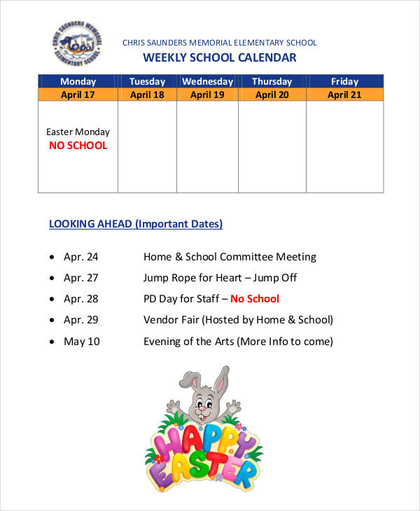 23+ School Calendar Templates - Word, PDF, Google Docs