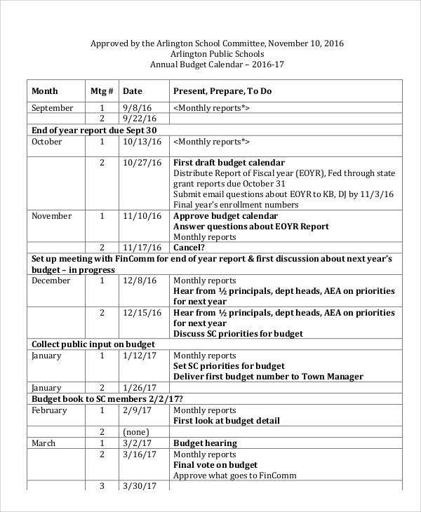 blank weekly budget calendar template
