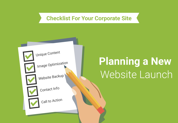 checklist for your corporate website