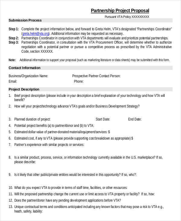 10 Partnership Proposal Templates Word Pdf Apple Pages Google Docs Free Premium Templates