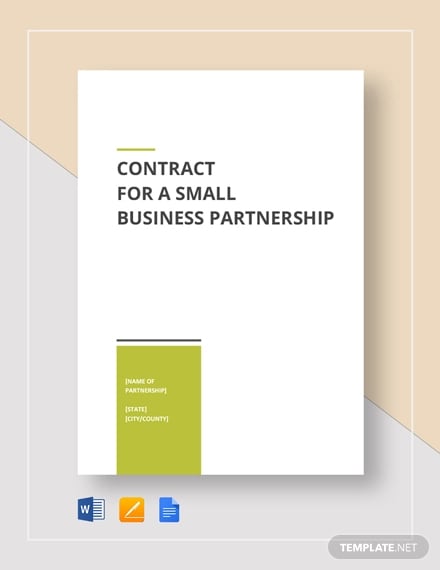 small buiness partnership contract
