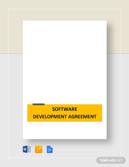Software Development Agreement Template
