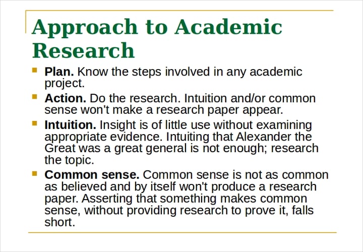 academic research approach