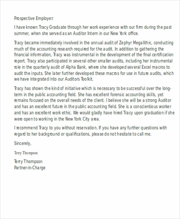 11+ Sample Internship Reference Letters Free Samples, Examples Format Download