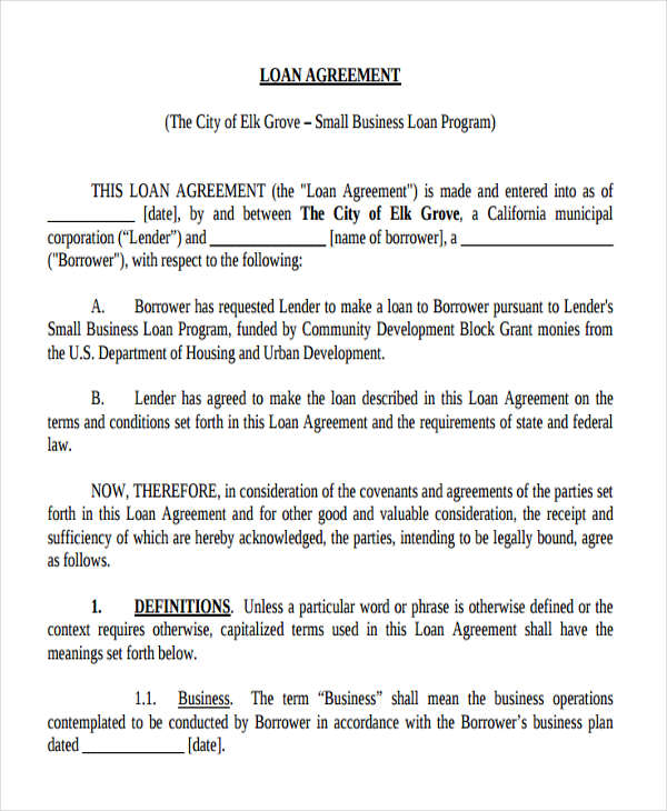 Lma Loan Agreement Template