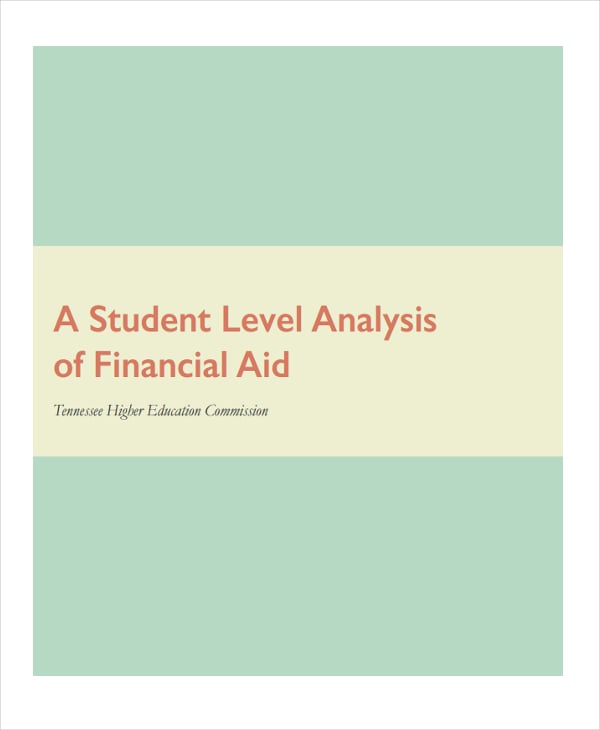 analysis for financial aid needs