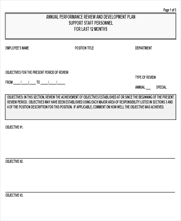 Performance Development Plan Template - 10+ Free Word, PDF Format Download