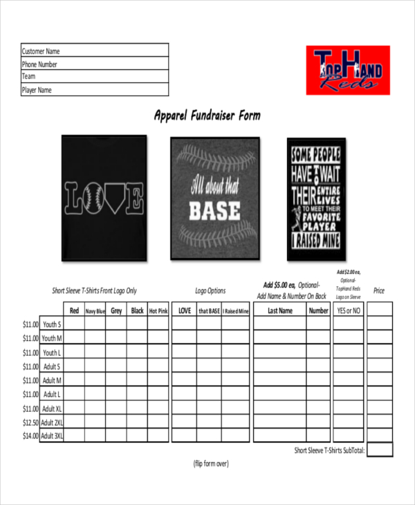 12+ Apparel Order Forms Free Sample, Example, Format Download