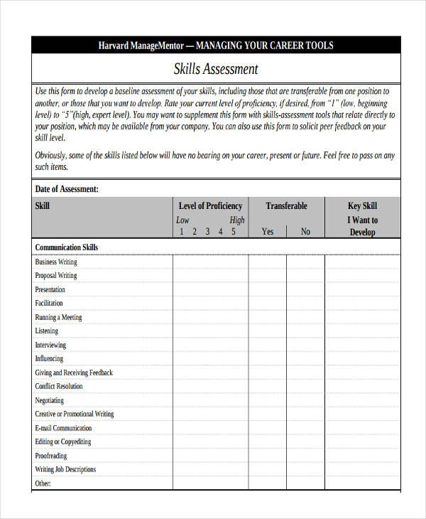 21 Best Assessment Templates