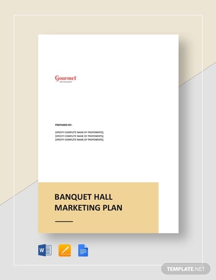 banquet hall marketing plan template