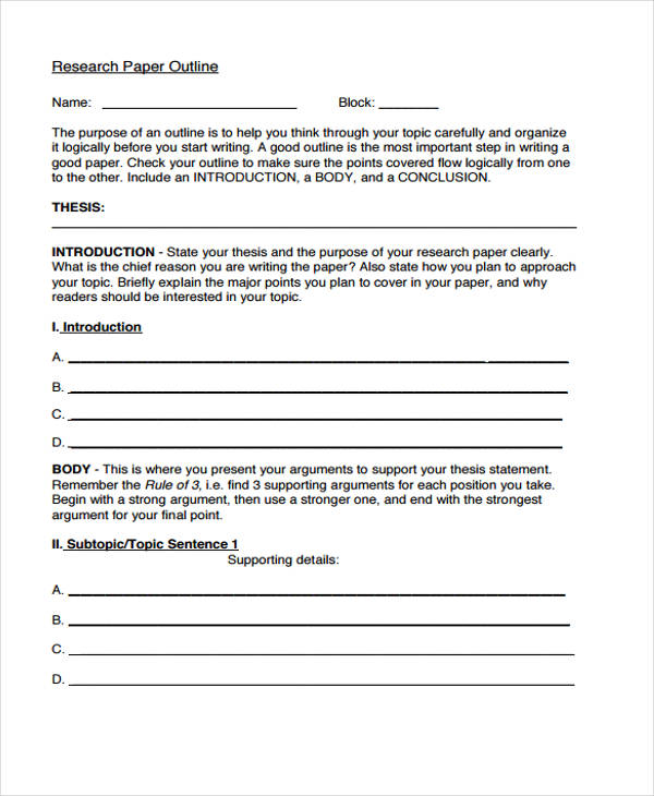 research paper template for 2nd grade